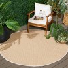 Napa Faux Sisal Plain Weave NFS105 UV Resistant, Stain Resistant, Soft Surface, Non-Shedding Indoor/Outdoor Rugs - Safavieh - 3 of 4
