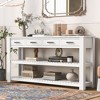 Bella Depot 62.2''W Console Table with 4 Drawers and 2 Shelves - 3 of 4