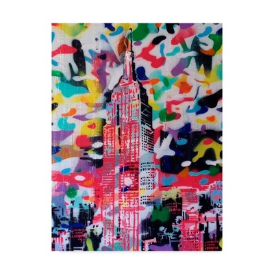 24" x 32" New York Camo by Abstract Graffiti - Trademark Fine Art