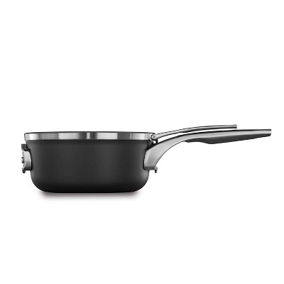 Calphalon Premier 2.5qt Hard Anodized Nonstick Space Saving Sauce Pan With Cover