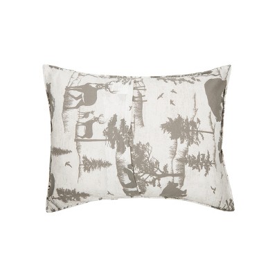 Hillside Royal Gray Cotton Reversible King Quilt Set