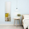 Tangkula Lockable Wall Door Mount Storage Organizer Jewelry Cabinet w/Mirror Light - 2 of 4