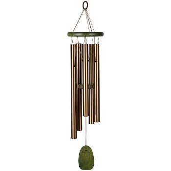Woodstock Wind Chimes Signature Collection, Woodstock Rainforest Chime, 25'' Bali Bronze Wind Chime RFCB