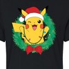 Women's - Pokémon - Pikachu Lights Wreath Cropped Graphic T-Shirt - 2 of 4