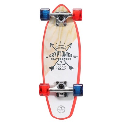 Kryptonics 23" Mini Fat Born Free Cruiser Board - White/Red/Blue