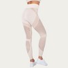Anna-Kaci Active Women's Seamless Patterned Leggings with Ribbed Details and Contouring Panels - 4 of 4