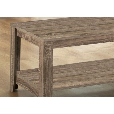 Dark Taupe 3-Piece Coffee and End Table Set with Shelves