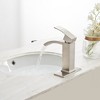 BWE Waterfall Single Hole Single-Handle Low-Arc Bathroom Sink Faucet With Pop-up Drain Assembly - 4 of 4