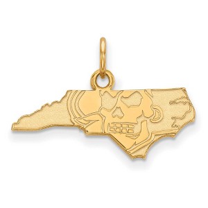 Black Bow Jewelry 10k Yellow Gold East Carolina Pirates NCAA Extra Small Pendant - 1 of 3