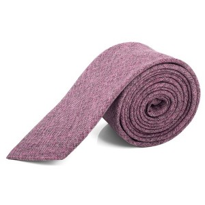 Men's Solid Color 2.75 Inch Wide And 57 Inch Long 100% Cotton Neckties - 1 of 4