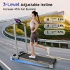 Probe Hues Walking Pad with Handles, 2-in-1 Foldable Treadmill, 3-Level Incline - 3 of 3