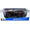 2021 Ford Bronco Wildtrak Black Metallic with Dark Gray Top "Special Edition" 1/18 Diecast Model Car by Maisto - 3 of 3
