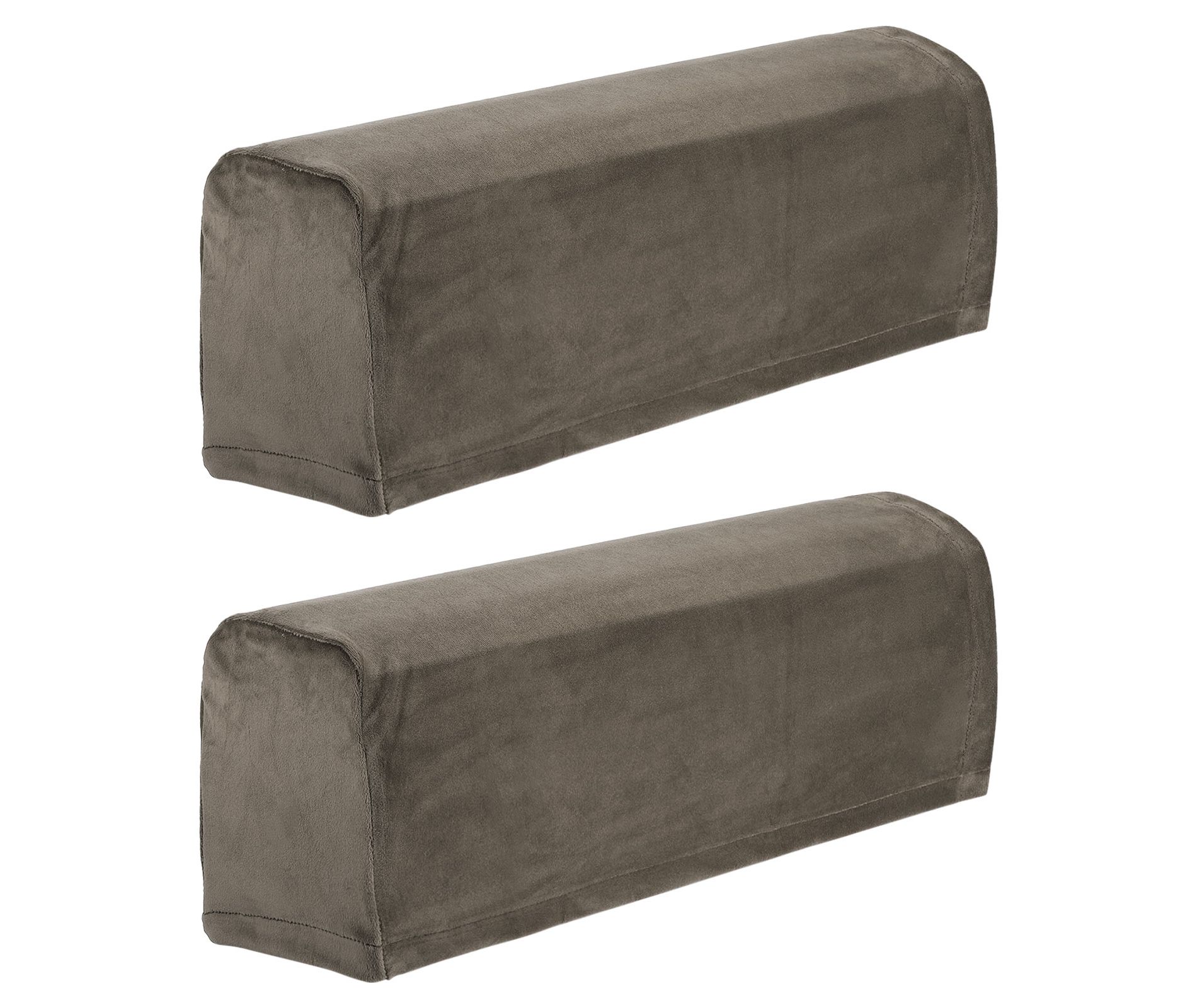 Unique Bargains Stretch Soft Polyester Fiber Sofa Couch Armchair Slipcovers 2 Pcs Khaki