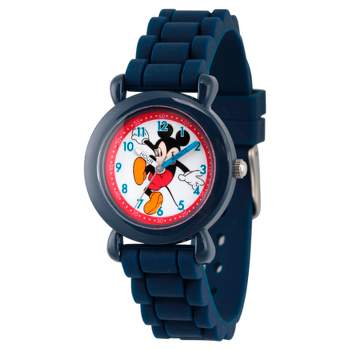 Boys' Disney Mickey Mouse Blue Plastic Time Teacher Watch - Blue