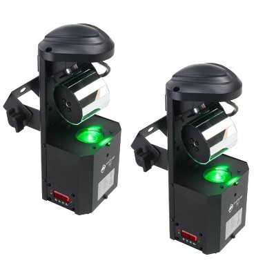 (2) AMERICAN DJ Inno Pocket Roll LED Mini Barrel Mirrored Scannner Effect Lights