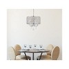 Elegant Lighting Elise 17 inch pendant in chrome - 2 of 4