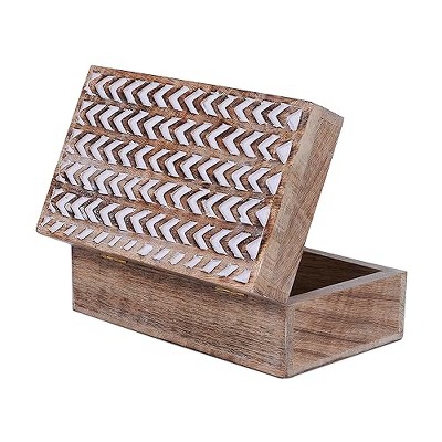 Mela Artisans Storage Box Scallop