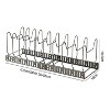 LunaLulinlk Expandable Pot and Pan Organizer Rack for Kitchen Cabinet, with 10 Adjustable Compartments, Dark Gray - 2 of 4