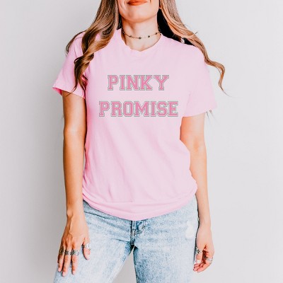 Simply Sage Market Pinky Promise Short Sleeve Tee - XL - Pink