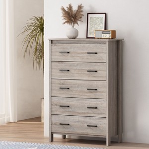 NicBex Bedroom Dresser with 5 Drawers,Tall Chest of Drawers for Living Room,Office,Entry and Hallway - 1 of 4
