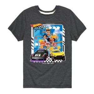 Boys' - Hot Wheels - Let's Race Characters with Cars Short Sleeve Graphic T-Shirt - 1 of 4