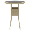 vidaXL 3 Piece Patio Dining Set Poly Rattan Beige - 4 of 4