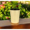HomeRoots 5" Gold Recycled Plastic Indoor Outdoor Round Pot Planter - 2 of 3