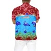 LA LEELA Men's Hawaiian Shirts Short Sleeve Button Down Shirt Mens Holiday Shirts Summer Beach Casual Aloha Tropical Shirts Funny - image 2 of 4