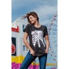 Womens Splattered Rib Cage T Shirt Cool Skeleton Halloween Disguise Tee for Ladies - Crazy Dog Women's T Shirt For Halloween Season - 3 of 4