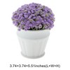 Unique Bargains Artificial Plants Gypsophila Bonsai Plastic 3.74"x3.74"x5.51" 1 Pcs - 3 of 4