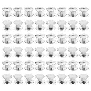 Unique Bargains Rust Proof Leather Belt Scrapbook Binding Accessories M5 Chicago Screws 50 Sets - 1 of 4