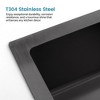 JUJABU 30″x19″ Drop In Stainless Steel Kitchen Sink with Standard Drain and Hook - 4 of 4