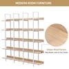 NicBex Vintage 5-Tier Bookshelf, Industrial Open Shelf Bookcase, Metal Frame Storage Bookshelf with Anti-Fall Design, Home Office Open Bookshelf - 4 of 4