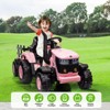 Kids Ride On Tractor, 12V Ride On Toy Car with Remote Control, Electric Vehicles Toy with LED Headlights & USB - 2 of 4
