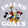 Boys' - Disney - Mickey And Friends Friend Goals Graphic Long Sleeve Fleece Sweatshirt - 2 of 4