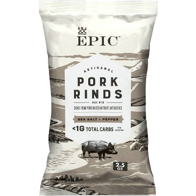 EPIC Sea Salt & Pepper Pork Rinds - 2.5oz