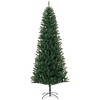 8' Tall Unlit Slim Fir Artificial Christmas Tree with Realistic Branches, and 1168 Tips, Green - 2 of 4