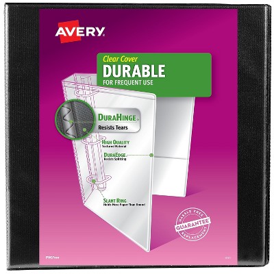 Avery Durable 2" 3-Ring View Binder Black (17031) 816199