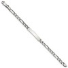 Black Bow Jewelry 5mm Antiqued Sterling Silver Engravable Figaro Link I.D. Bracelet - 2 of 4
