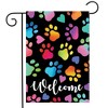 Briarwood Lane Everyday Garden Flag 18x12.5 For Outdoor Rainbow Pawprints Welcome Garden Flag Flag Garden Flag Flags For Outside - 2 of 4