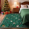 Christmas Rugs for Living Room Ultra-Soft Bedroom Carpet with Non-Slip Backing - 2 of 4