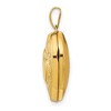 Black Bow Jewelry 14k Yellow Gold 18mm Double Design Heart Shaped Locket - 2 of 4