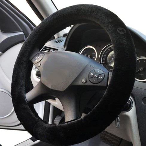 Black fluffy steering store wheel cover