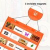 Unique Bargains Magnetic Wall Hanging Small Double-Sided Classroom Pocket Chart - 3 of 4