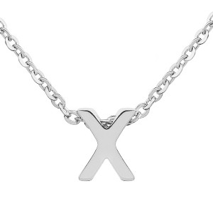 ELYA Women's Polished Initial Stainless Steel Necklace - ELYA - 1 of 4