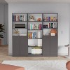 NicBex 11 Shelves File Cabinet with 2 Cabinets,Office Cabinet with Tier-Shelving Design,Modern Storage Cabinet,Filing Cabinet for Home Office - 2 of 4