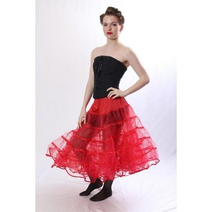 Malco Modes Tea-Length Multilayered Tulle Petticoat Skirt - 1 of 3
