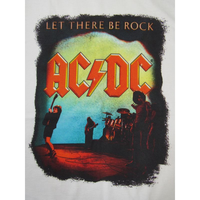 Let There Be Rock ACDC Youth Boy's White T-shirt, 2 of 4