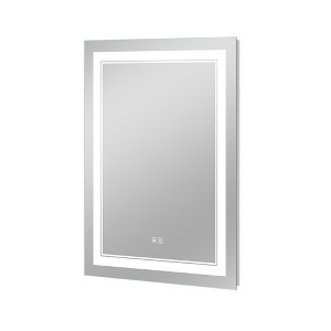 24 in. W x 32 in. H Rectangular Frameless Dimmable LED Lights Wall Mounted Bathroom Vanity Mirror - 1 of 4