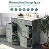 36-Inch Bathroom Vanity Cabinet, Single Sink,Shaker Cabinet With Soft-Closing Cabinet Door And Deep Drawer-Cuddlewood - 2 of 4